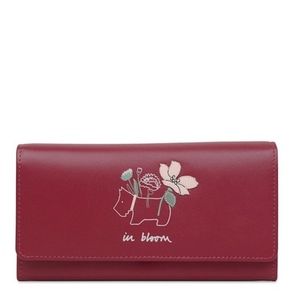 Radley London IN BLOOM Dog Leather Wallet NWT